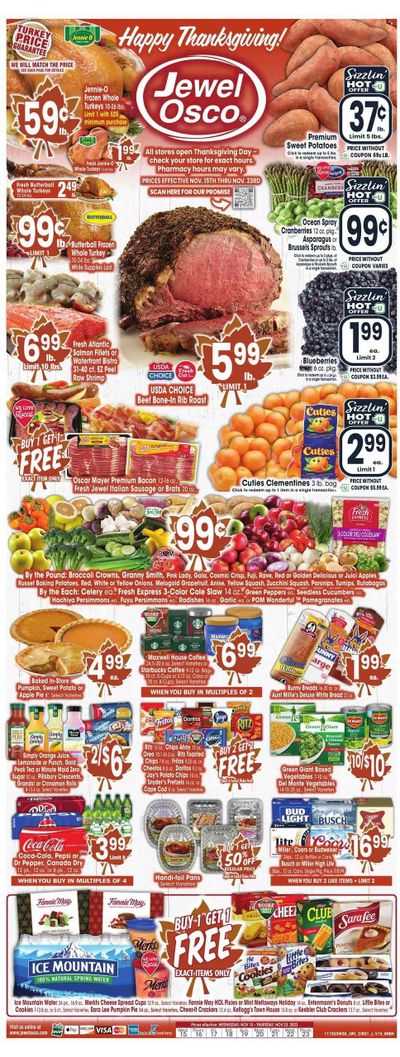 Jewel Osco (IL) Weekly Ad Flyer Specials November 15 to November 23, 2023