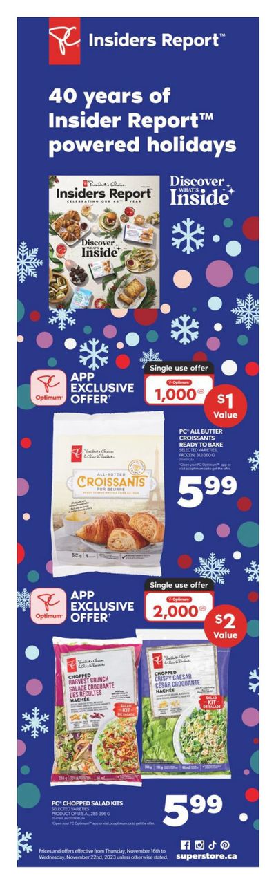 Real Canadian Superstore (ON) Flyer November 16 to 22