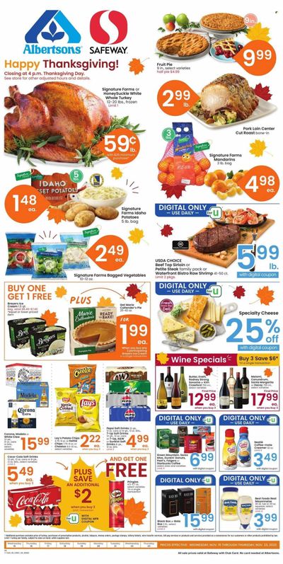 Safeway (MT) Weekly Ad Flyer Specials November 15 to November 23, 2023
