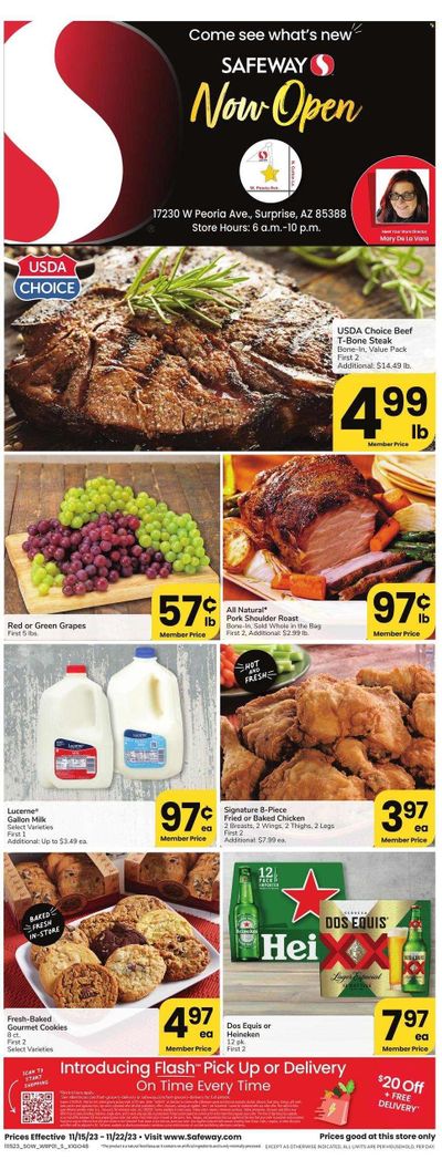 Safeway (AZ) Weekly Ad Flyer Specials November 15 to November 22, 2023