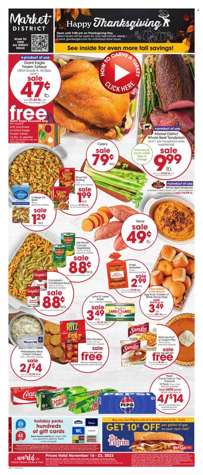 Giant Eagle (OH) Weekly Ad Flyer Specials November 16 to November 23, 2023