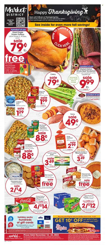 Giant Eagle (OH) Weekly Ad Flyer Specials November 16 to November 23, 2023