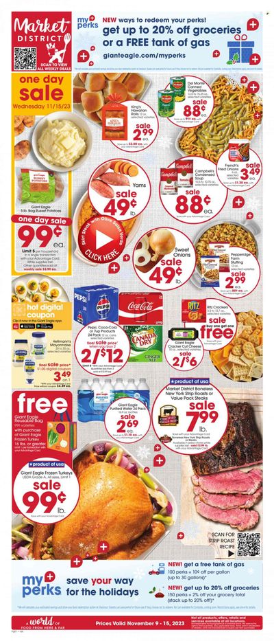 Giant Eagle (OH) Weekly Ad Flyer Specials November 9 to November 15, 2023