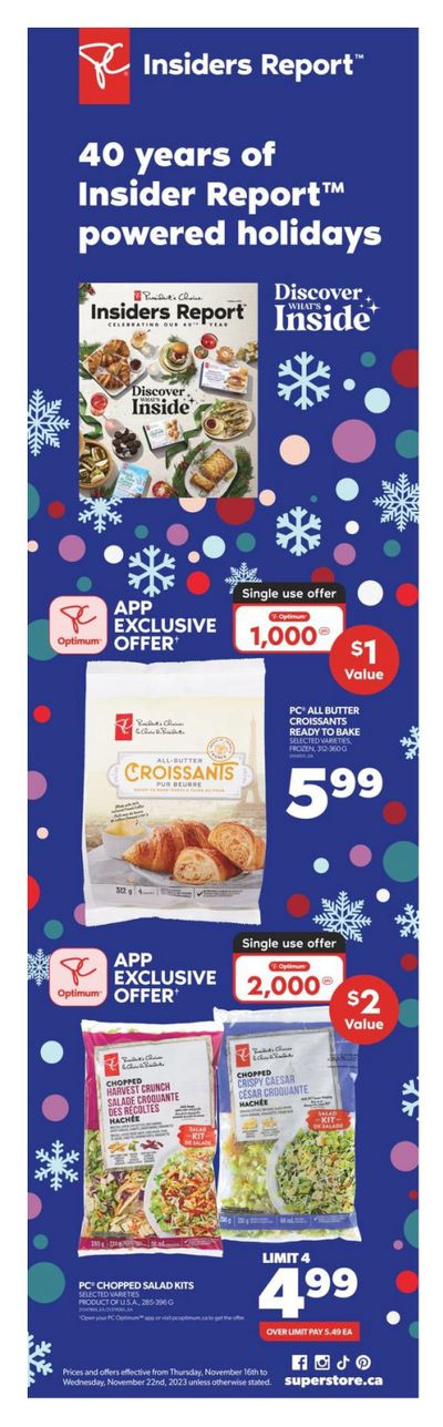 Real Canadian Superstore (West) Flyer November 16 to 22