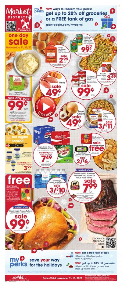 Giant Eagle (PA) Weekly Ad Flyer Specials November 9 to November 15, 2023