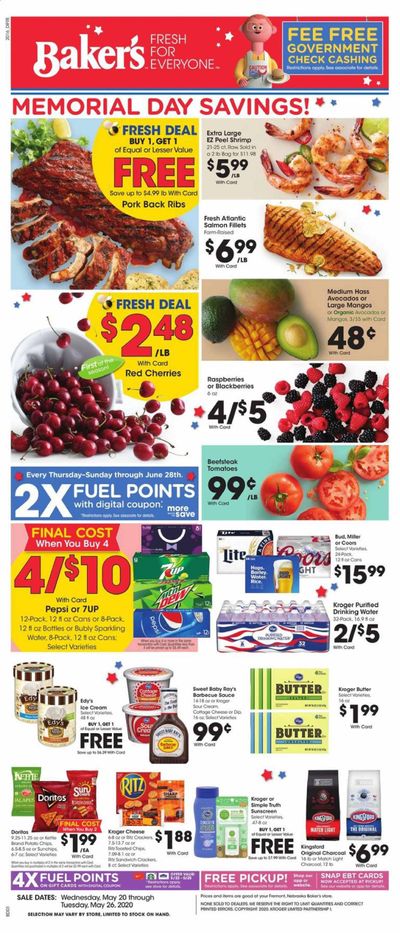 Baker's Weekly Ad & Flyer May 20 to 26