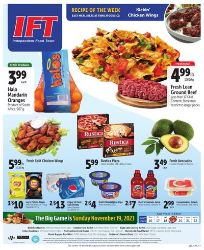 IFT Independent Food Town Flyer November 16 to 22