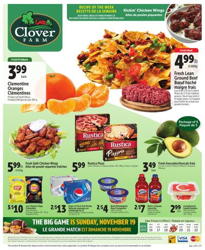 Clover Farm (Atlantic) Flyer November 16 to 22