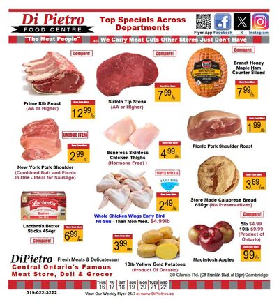 Di Pietro Food Centre Flyer November 16 to 22