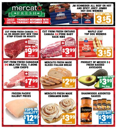 Mercato Fresh Flyer November 16 to 23