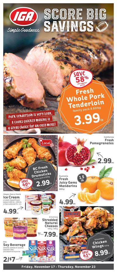 IGA Stores of BC Flyer November 17 to 23