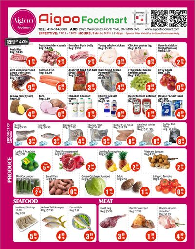 Aigoo Foodmart Flyer November 17 to 23