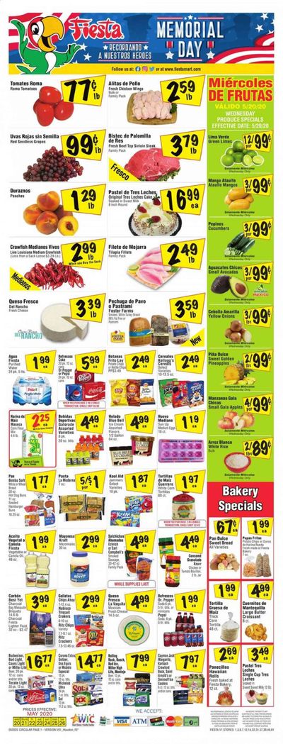Fiesta Mart Weekly Ad & Flyer May 20 to 26