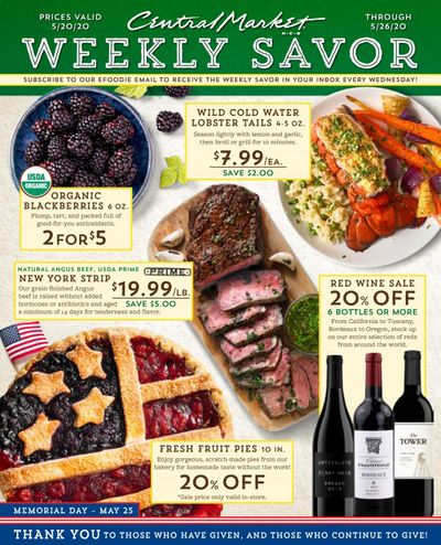 Central Market Weekly Ad & Flyer May 20 to 26