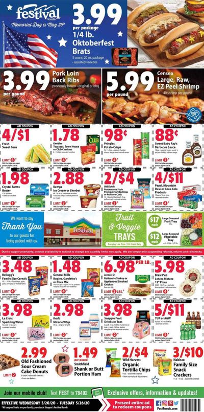 Festival Foods Weekly Ad & Flyer May 20 to 26