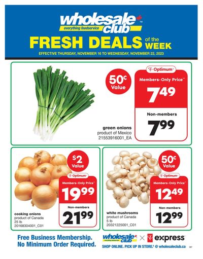Wholesale Club (ON) Fresh Deals of the Week Flyer November 16 to 22