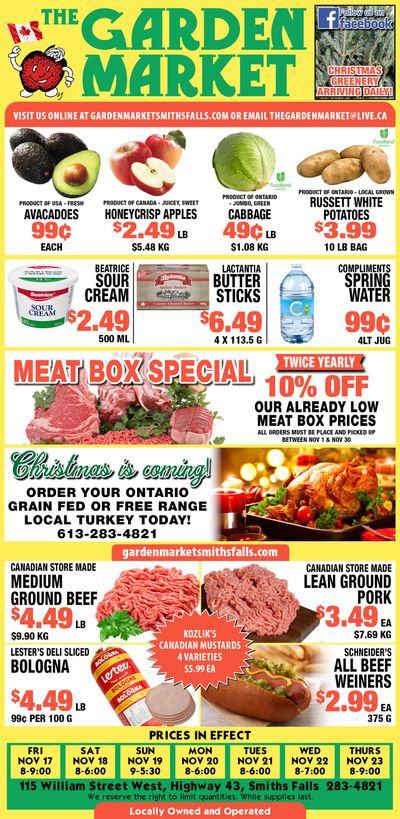 The Garden Market Flyer November 17 to 23