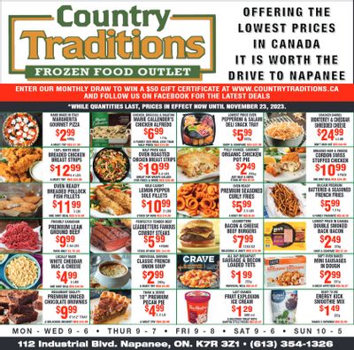 Country Traditions Flyer November 16 to 23