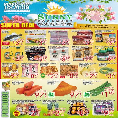 Sunny Foodmart (Markham) Flyer November 17 to 23