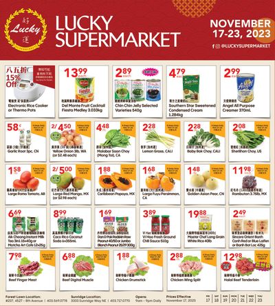 Lucky Supermarket (Calgary) Flyer November 17 to 23