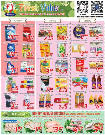 Fresh Value (Etobicoke) Flyer November 17 to 23