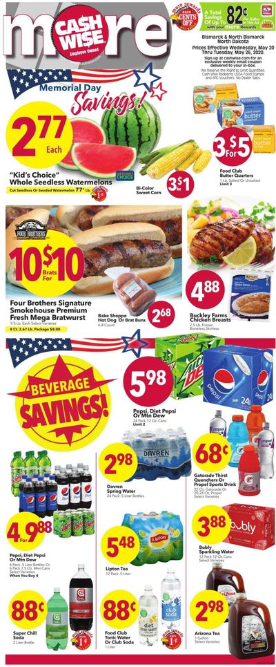 Cash Wise Weekly Ad & Flyer May 20 to 26