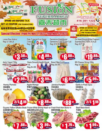 Fusion Supermarket Flyer November 17 to 23
