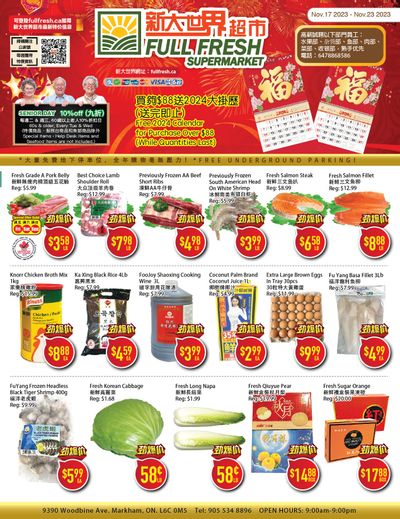 Full Fresh Supermarket Flyer November 17 to 23
