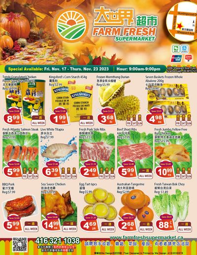 Farm Fresh Supermarket Flyer November 17 to 23