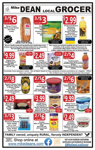 Mike Dean Local Grocer Flyer November 17 to 23
