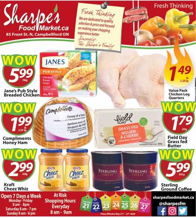 Sharpe's Food Market Flyer May 21 to 27
