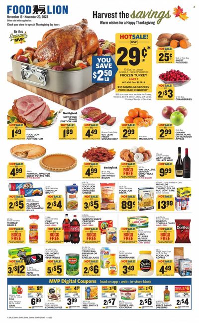 Food Lion Weekly Ad Flyer Specials November 15 to November 23, 2023