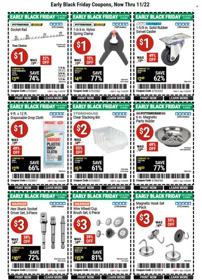 Harbor Freight Weekly Ad Flyer Specials November 15 to November 22, 2023