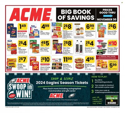 ACME (DE, NJ, NY, PA) Weekly Ad Flyer Specials November 3 to November 30, 2023