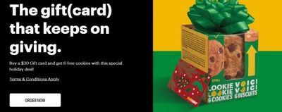 Sunway Canada: Buy a $30 Gift Card and Get 6 Free Cookies