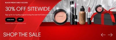 MAC Cosmetics Canada Early Black Friday Offers: 30% off Sitewide for MAC Lovers Early Access Sale