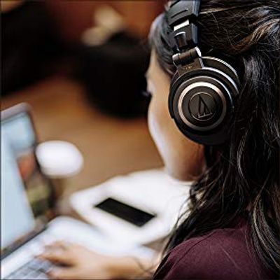 Audio-Technica ATH-M50xBT Wireless Bluetooth Over-Ear Headphones Black on Sale for at Amazon Canada