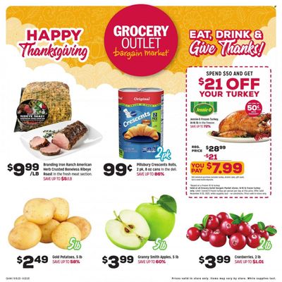 Grocery Outlet (CA, ID, OR, PA, WA) Weekly Ad Flyer Specials November 15 to November 21, 2023
