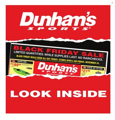 Dunham's Sports Weekly Ad Flyer Specials November 24 to November 30, 2023