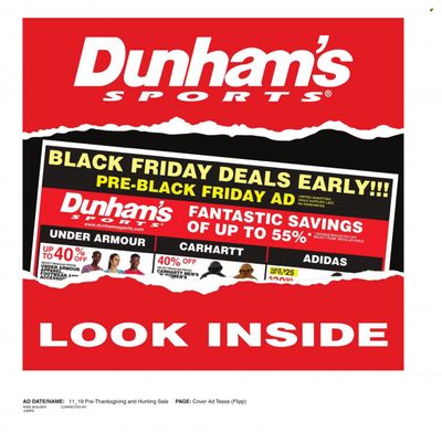 Dunham's Sports (AR) Weekly Ad Flyer Specials November 18 to November 22, 2023