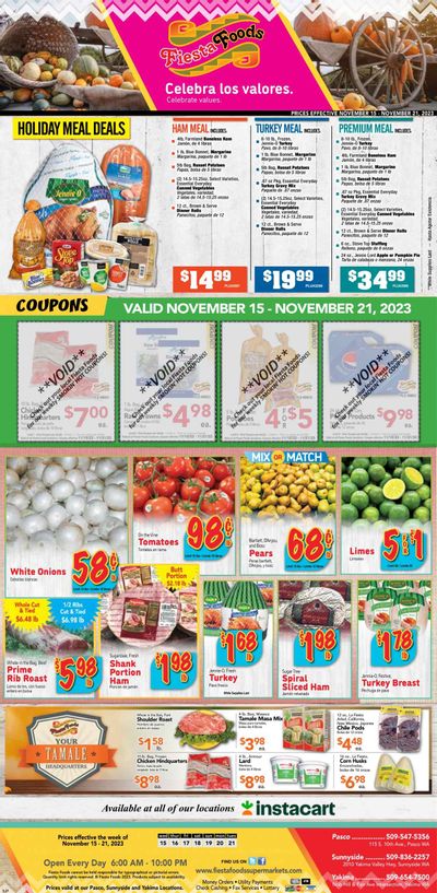 Fiesta Foods SuperMarkets (WA) Weekly Ad Flyer Specials November 15 to November 21, 2023