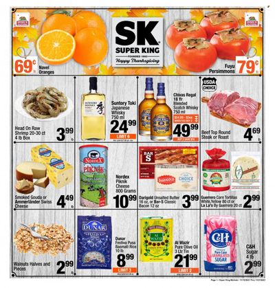 Super King Markets (CA) Weekly Ad Flyer Specials November 15 to November 21, 2023