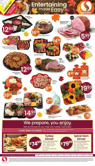 Safeway (CO) Weekly Ad Flyer Specials November 15 to November 23, 2023