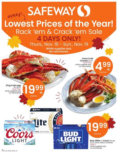 Safeway (WY) Weekly Ad Flyer Specials November 16 to November 19, 2023