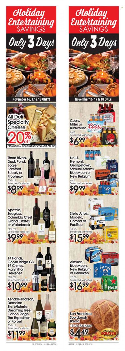 Rosauers (ID, MT, OR, WA) Weekly Ad Flyer Specials November 16 to November 18, 2023