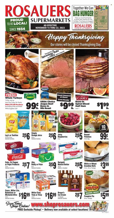 Rosauers (ID, MT, OR, WA) Weekly Ad Flyer Specials November 15 to November 22, 2023