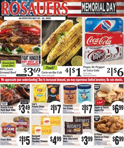 Rosauers Weekly Ad & Flyer May 20 to 26
