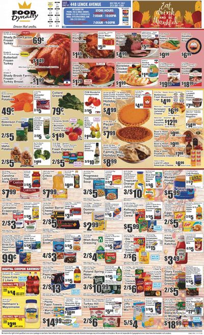 Food Dynasty (NY) Weekly Ad Flyer Specials November 17 to November 23, 2023