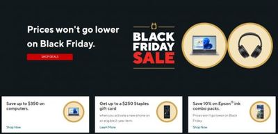 Staples Canada Early Black Friday Sale: Save up to $350 on Computers + More