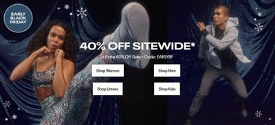 Reebok Canada Early Black Friday Sale: 40% off Sitewide + Extra 40% off Sale